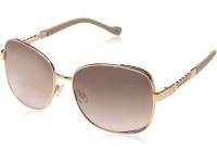 Womens J5512 Large Vented Square Metal Sunglasses with Chain... com Womens J5512 Large Vented Square Metal Sunglasses with Chain... 