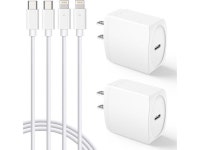 20W USB C Fast Charger 10 FT Compatible with iPhone 14 13 12 11 XS XR X 8 iPad 2 Pack PD Wall Charger Block with 10FT Long Type C... 
