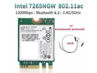 TelDaykemei AC1200 WiFi Card 7265NGW 1200Mbps Bluetooth 4.2 M.2 802.11AC Dual Band 2.4G 5G Wireless Card AC7265 60CM Built-in... 