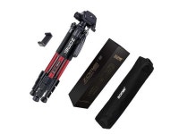 Tripod Q111 Flexible Travel Camera Tripod with 3Way Pan Head and Phone Holder Mount for GoproProjectorSmartphones Tablet to Live... 