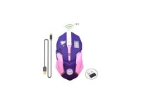 Gaming Mouse,Rechargeable 2.4Ghz Wireless Mice with USB Receiver,7 Colors Backlit,Silent Buttons for MacBook,Computer PC, Laptop... 