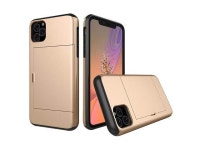 iPhone 11 Pro Max Defender Case UltraThin Shockproof Hard Back Silicone Dual Layer Protective Credit Card Holder ID Cards Slot... 
