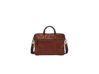Mens Haskell Leather Workbag Briefcase Cognac One Size US - Newegg.com