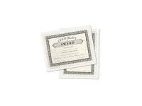 Certificate Holders in 120 lb Bright White Gloss for 8 12 x 11 Award Certificates with DieCut Slits 50 Pack Size 9 12 x 12 White... 