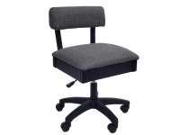 H8123 Adjustable Height Hydraulic Sewing and Craft Chair with Under Seat Storage and Solid Fabric Lady Gray Fabric - Newegg.com