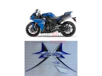 LoveMoto Whole Vehicle Decals Stickers for 2009 2010 2011 YZF-1000 R1 yamaha 09 10 11 Motorcycle Full kit Decals (Blue & White)... 