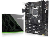 BTC Mining Motherboard, Intel LGA 1151 Computer Motherboard with 12 GPU Slots (Intel 6th/7th Gen, PCIe 3.0, mSATA, VGA+DVI, DDR4... 