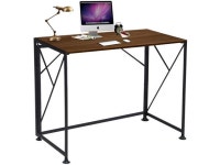 Writing Computer Desk Office Folding Table Modern Simple Work Study Desk Industrial Style PC Laptop Table for Home Office, No... 