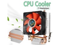 80mm 2 Copper Heatpipes PC CPU Cooler Fan Heatsink Computer... ca 80mm 2 Copper Heatpipes PC CPU Cooler Fan Heatsink Computer... 