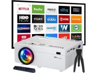 Video Projector, 11000Lux Home Theater Movie Projector Compatible with TV Stick HDMI VGA USB AV PC TF Android/ iPhone - Newegg.com