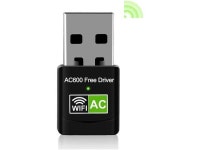 USB WiFi Adapter, 600Mbps Mini Wireless WiFi Network Adapters for Desktop Computer/Notebook PC, Dual Band 5G+2.4G WiFi Dongle... 