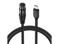 AUTYUE 3.3ft/1M XLR Female to USB C Microphone Audio Cable, USB Type-C to XLR Microphone Cable Adapter for Audio Recording... 