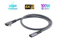 USB4 40Gbps Type-C Female to Male Extension Line Data Cable PD100W support 8K@60hz Video Transmission Compatible with Thunder 4... 