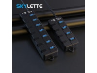 USB 3.0 Hub 4-port 7-port 30cm/60cm/120cm With 5V2A Power Supply USB Splitter For Laptop Desktop Fast Transfer - Newegg.com USB... 