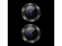 Baseus 2 in 1 Tempered  + Metal Circle Ring Anti-scratch Phone Lens Protector for iPhone 11 Black - Newegg.com