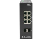 Black Box Network Services LIG1082A Industrial Gigabit Ethernet Managed L2 Plus Switch - Extreme Temperature, 6 RJ-45, 2 SFP... 