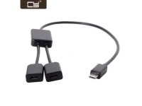 CY Micro USB to Dual Ports Micro USB Female Hub Cable For Laptop PC & Mouse & Flash Disk U2-127 - Newegg.com