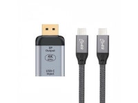 HKCY UC-012-DPF+UC-124-1.5M 10Gbps 100W Cable USB-C Type C Female Source to Displayport DP Sink HDTV Adapter 4K 60hz 1080p for... 