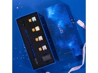 Zanmoo S0009 Dreamy Glass Dipped Ink Fountain Pen Gift Set 4/7 Pcs Per Set Creative Quick Sand Glass pen Crystal Pen Set Blue(7... 