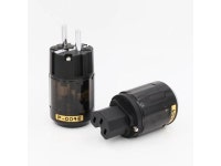1 Pair P004E +C004 Rhodium Plated EUR AC Power Plug C004 IEC Power Connector - Newegg.com