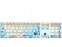 Silicone Keyboard Cover Skin for Apple iMac Keyboard with Numeric Keypad Wired USB MB110LL/B(Model: A1243), Cute Print, US Layout... 