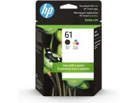 Original HP 61 Black/Tri-color Ink (2-pack) | Works with DeskJet 1000 1010 1050 1510 2050 2510 2540 3000 3050 3510 ENVY 4500 5530... 