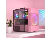 M01 Mesh Air Micro ATX Mini-Tower PC Gaming Case with 200mm Rainbow Fan - Newegg.com