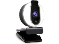 for Zoom Skype Facetime, PC Mac Laptop Desktop - Newegg.ca 1080P Webcam with Ring Light, Privacy Cover and Dual Microphone... 