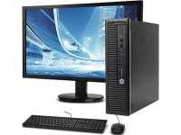 HP 800 G1 Ultra Small Desktop PC, Intel Core i5 3.2GHz Processor, 8GB Ram, 120GB SSD, 500GB Hard Drive, HP 23.8 Inch Monitor,WiFi... 