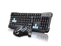 UniFire V60 Waterproof 2.4G Wireless Gaming Keyboard with Mouse DPI Control For DESKTOP PC Laptop Wireless Keyboard Mouse Combos... 