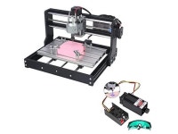 2-in-1 5500 mW 3018 Pro CNC Router Engraving Machine, GRBL 3 Axis Engraver Wood Plastic Acrylic PCB PVC MDF Carving Milling with... 