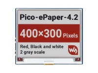Waveshare 4.2inch E-Paper E-Ink Display Module (B) for Raspberry Pi Pico 400x300 Pixels Red/Black/White with SPI Interface... 
