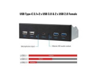 2 Gen 2(10Gbps) Type-C,2 x USB 3.0 & 2 x USB 2.0 ,3.5mm Audio & Mic ,USB Motherboard Header to PC Case Expansion Adapter - Newegg.com