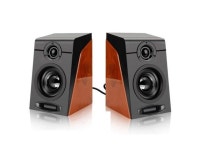3Wx2 Computer Speakers with Surround Stereo USB Wired Powered Multimedia Speaker for PC/Laptops/Smart Phone - Newegg.com
