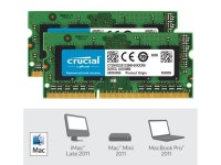 CT2K8G3S1339M  Crucial-For-Mac 16GB Kit (2 x 8GB)  DDR3-1333(PC3L-10600) SODIMM • 1333MT/s • CL-9 •1.35V• Unbuffered... 