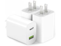 3 Pack USB C Charger Block, Dual Port Type C Wall Charger Fast Charging Power Adapter Cube for iPhone 14/14 Pro/14 Pro Max/14... 