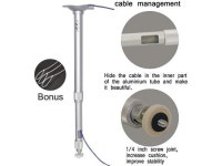 Universal Projector Mount 14-23.7in/ 37-60 cm Height 360 Adjustable Projector Ceiling Mount Projector Wall Mount Silver for... 