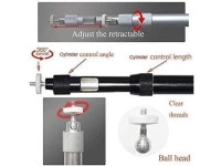 Projector Ceiling Mount Height Extendable 14-23.7 in / 37-60 cm Projector Wall Mount 360 Adjustable Video Projector Mount... 