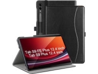 지에스에이케이디 | for Galaxy Tab S9 Plus/ S9 FE Plus 5G 12.4 Inch 2023 Case Premium PU Leather Cover with Hand Strap/Front Pocket/S Pen Holder for...