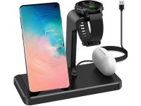 Elobeth Charger Station Compatible with Garmin Venu Sq/Forerunner 745/Vivoactive 3/3 Music/4/Fenix 5/6/6S/6X Watch Charger Stand... 