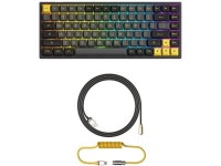 Black&Gold 75% 3084B plus 84-Key RGB Hot-Swappable Mechanical... com Black&Gold 75% 3084B plus 84-Key RGB Hot-Swappable... 