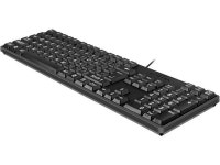 MCSaite Large Font Print USB Wired 104 Keys Computer Keyboard - for Visually Impaired Low Vision Individuals - White Characters... 