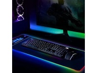 15in, 10 Light Modes Extra Large Mousepad Non-Slip Rubber Base Computer Keyboard Mat for Gaming, MacBook, PC, Laptop, Desk... 