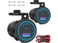 0 Multi Car USB Port 12V Socket Waterproof with Power Switch for Car Boat Marine Bus Truck Golf Cart RV Moto, etc. - Newegg.com