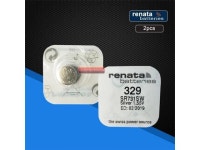 2pack Renata LONG LASTING 329 SR731SW D329 V329 Watch Battery Button Coin Cell Batteries - Newegg.com