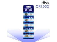 5pcs 3V CR1632 Lithium Button Coin Cells Batteries ECR1632 DL1632 KCR1632 LM1632 Toys Calculators Watches Battery CR 1632... 