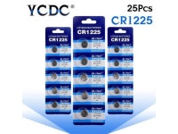 25pcs 3v Volt Lithium CR1225 Battery LM1225 BR1225 ECR1225 KCR1225 Watch Toys Calculators Button Coin Cells Battery - Newegg.com