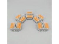 10Pcs KV223 5Pin Docking Fast Universal Compact Connectors Wiring Conductor Push-in Terminal Block LED Connector - Newegg.com