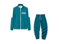 Squid Game Jacket Pants Unisex Costumes Cosplay Digital 456 Printing Pocket Sweatshirts Set XL - Newegg.com