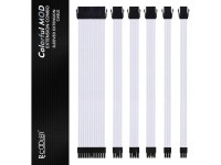 PCCOOLER Sleeved Cable Extension Kit for Power Supply Cable Kit, PSU Cable in 30cm/11.8 with Cable Comb 24pin ATX/4+4pin CPU, 8... 